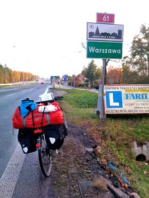 Wjeżdżając do Warszawy