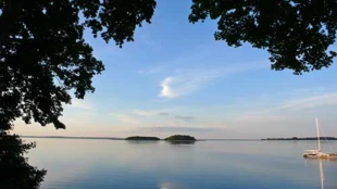 Jezioro Śniardwy i wyspy Czarcia i Pajęcza. Fot. Krzysztof Worobiec