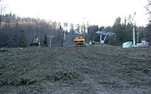 Prace na Czarnym Groniu, 2009. Fot. Radosław Ślusarczyk
