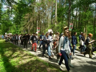 Obywatelski spacer dla Puszczy, 27 maja w Nadleśnictwie Hajnówka. Fot. Radosław Ślusarczyk