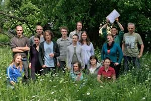Trenerzy dla Dobrego Klimatu po zakończeniu kilkumiesięcznego szkolenia realizowanego w ramach jednego z projektów edukacyjnych Pracowni, maj 2014 r., Stacja Edukacji Ekologicznej w Bystrej. Fot. Diana Maciąga