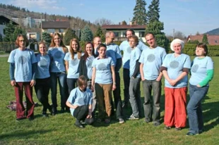 Prowadzący zajęcia Ryszard Kulik i Trenerzy dla Dobrego Klimatu. Fot. Diana Maciąga