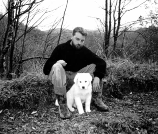 Dr Wojciech Śmietana z psem Rawką. Fot. Archiwum