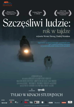 Plakat filmu „Szczęśliwi ludzie: rok w tajdze”