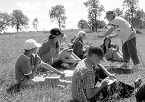 Jedna z akcji edukacyjnych. Fot. Archiwum Ecodefence