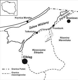 Dolina Narusy - mapa. Realizacja: Anna Ślęzak