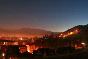 Zakopane nocą. Fot. Marcin Filipek