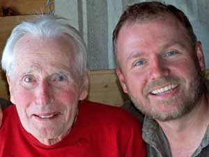 Od lewej: Arne Naess i Per Ingvar Haukeland