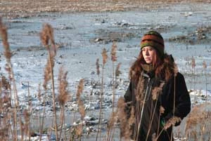 Małgorzata Górska na Bagnach Biebrzańskich. Fot. Krzysztof Górski