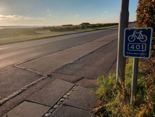 Ścieżka pieszo-rowerowa w Kalundborgu nad zatoką Kalundborg Fjord. Fot. Katarzyna Tatrzańska