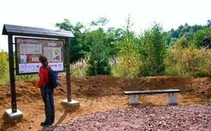W kamieniołomie znajdującym się za tablicą edukacyjną DSD organizuje rajdy 4x4. Fot. Joanna Śladowska