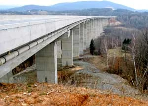 Estakada na autostradzie A1 w Chorwacji. Fot. Josip Kusak