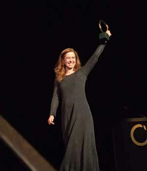 Małgorzata Górska odbiera nagrodę Goldmanów. Fot. Krzysztof Górski