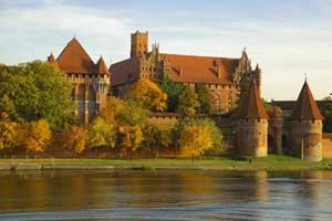 
700-letni skarb światowej architektury i kultury, Zamek w Malborku od strony zachodniej. Fot. Lech Okoński
