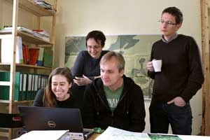 Małgorzata Górska i najbliższe osoby z Koalicji Via Baltica. Fot. John Antonelli