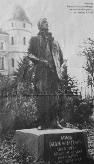 Pomnik Adama Ostaszewskiego we wzdowskim parku. Fot. Janusz Korbel