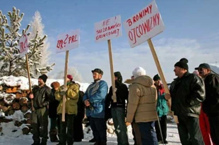 Protest górali w Zakopanem. Fot. Archiwum