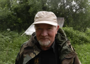 Profesor Ludwik Tomiałojć w syberyjskiej dziczy, 2012 r. Fot. Archiwum prof. Ludwika Tomiałojcia