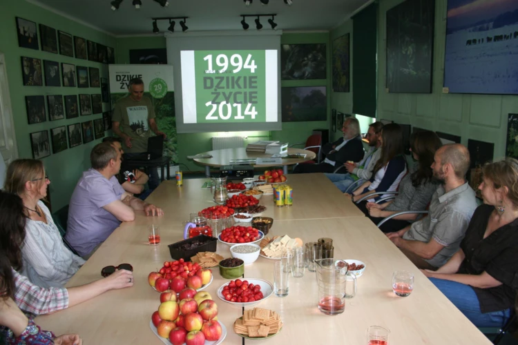 Podczas prezentacji historii 20 lat Dzikiego Życia.