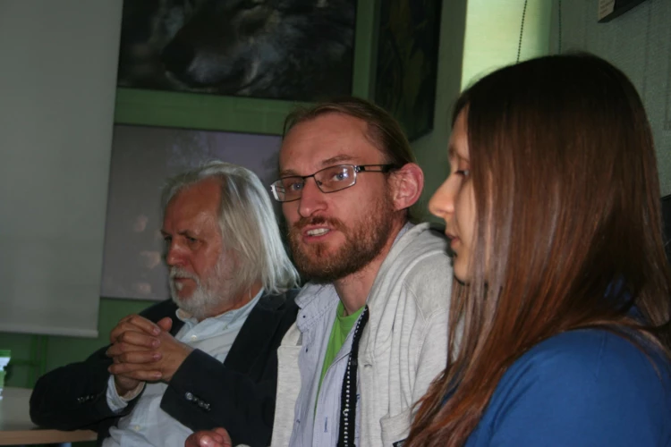 Krzysztof Worobiec ze Stowarzyszenie na Rzecz Ochrony Krajobrazu Kulturowego Mazur Sadyba oraz Radosław...